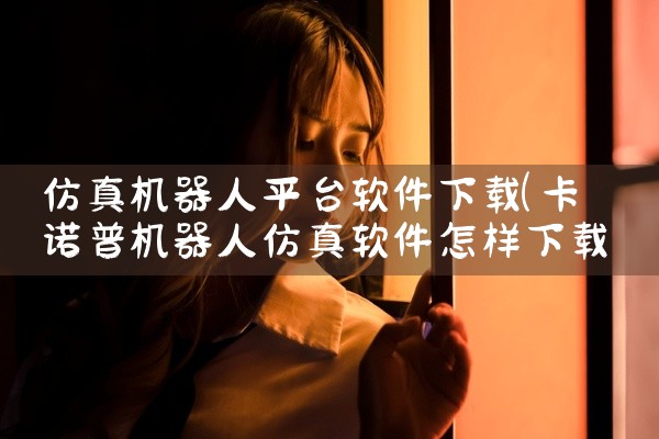 仿真机器人平台软件下载