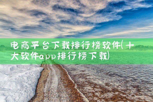 电商平台下载排行榜软件