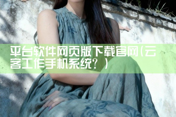 平台软件网页版下载官网